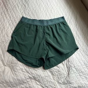 Outdoor Voices Green Athletic Shorts